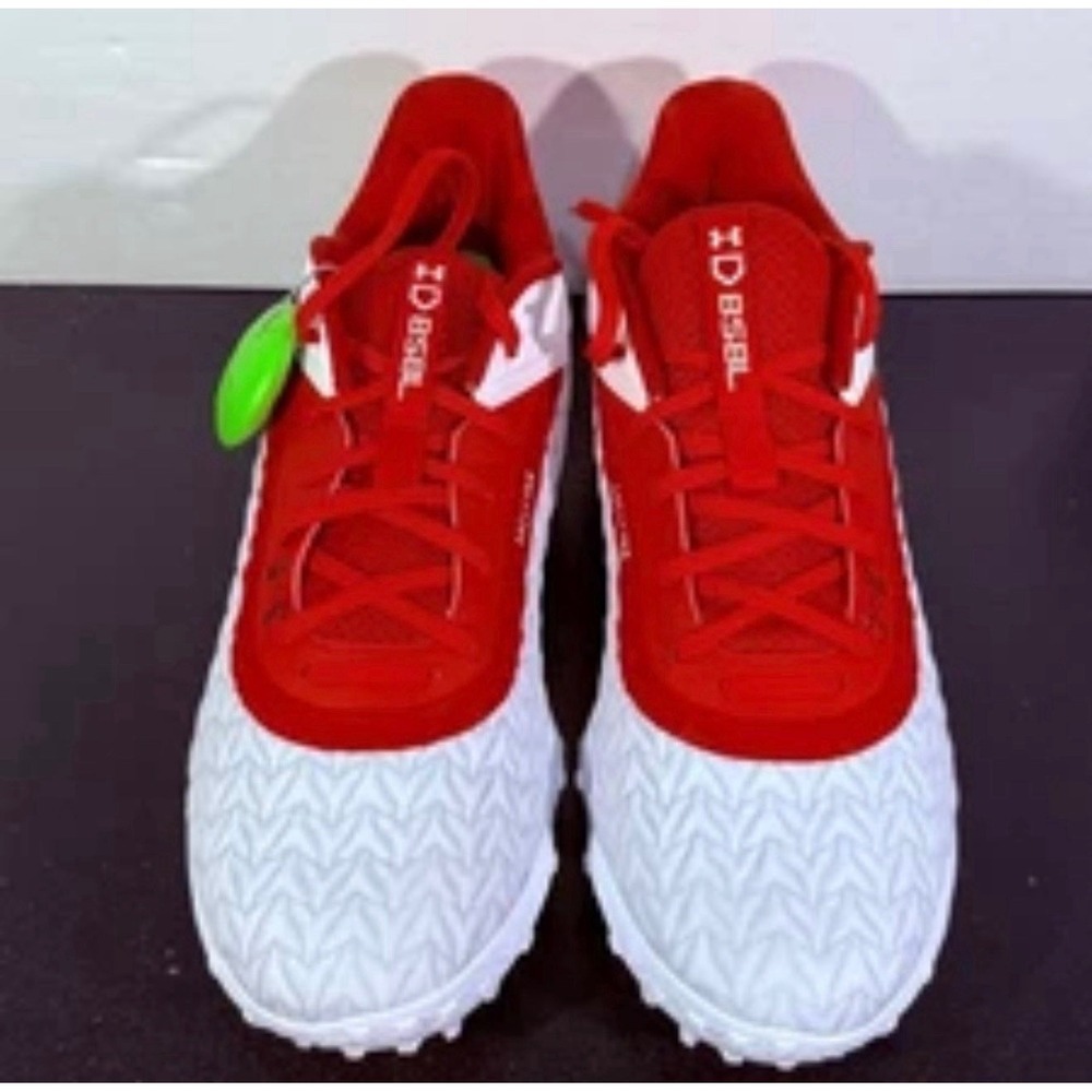 Under Armour UA yard turf 3.0 all-purpose baseball cleats shoes red men's 13 - Picture 3 of 9
